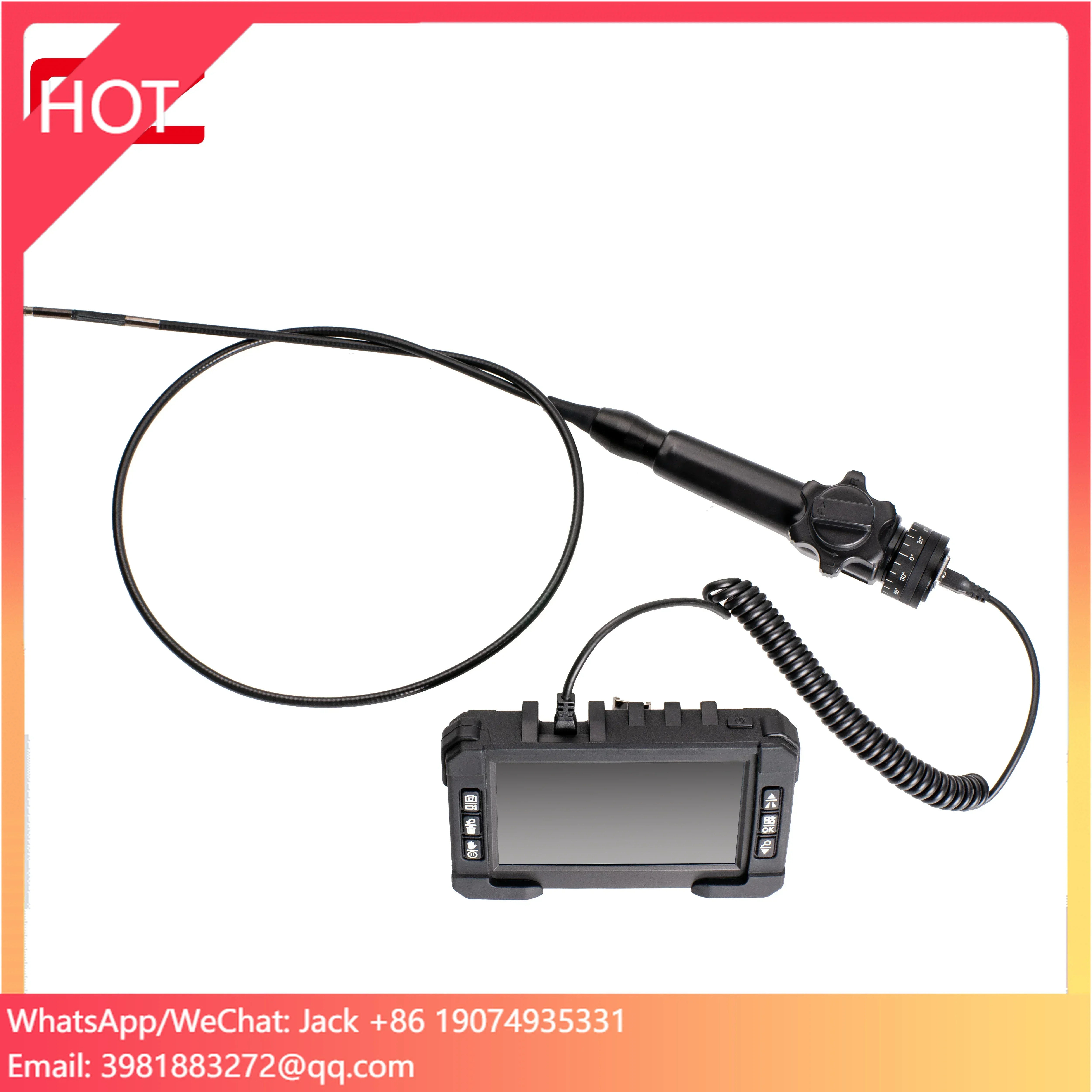 Qyteco Portable and Convenient to Use 5'' TFT Display Two-way Articulating Borescope
Qyteco Portable and Convenient to Use 5'' TFT Display Two-way Articulating Borescope