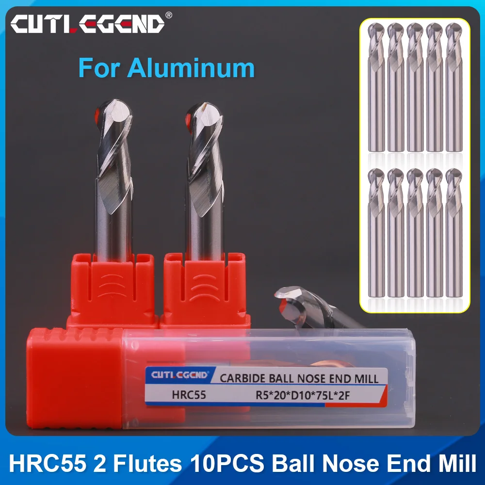 HRC55 10 шт. сферическая концевая фреза из карбида вольфрама для алюминия/дерева R0.5/R0.75/R1/R1.5/R2/R2.5/R3/R4/R5/R6 радиуса
HRC55 10 шт. сферическая концевая фреза из карбида вольфрама для алюминия/дерева R0.5/R0.75/R1/R1.5/R2/R2.5/R3/R4/R5/R6 радиуса