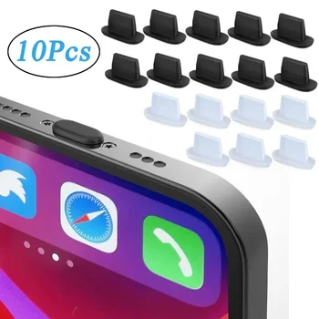 아이폰 14, 13, 12 용 실리콘 포트 스토퍼, IOS 충전 포트 플러그, 분리형 방진 커버, 보호대 플러그 캡