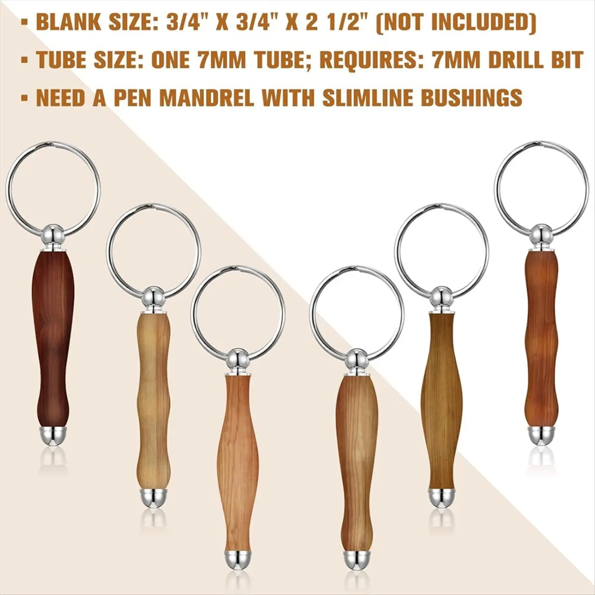 AA83 12pcs WoodTurning Keychain Kit Wood Turning Accessories Mandrel Wood Turning Keychain for Woodworking Gift B
AA83 12pcs WoodTurning Keychain Kit Wood Turning Accessories Mandrel Wood Turning Keychain for Woodworking Gift B