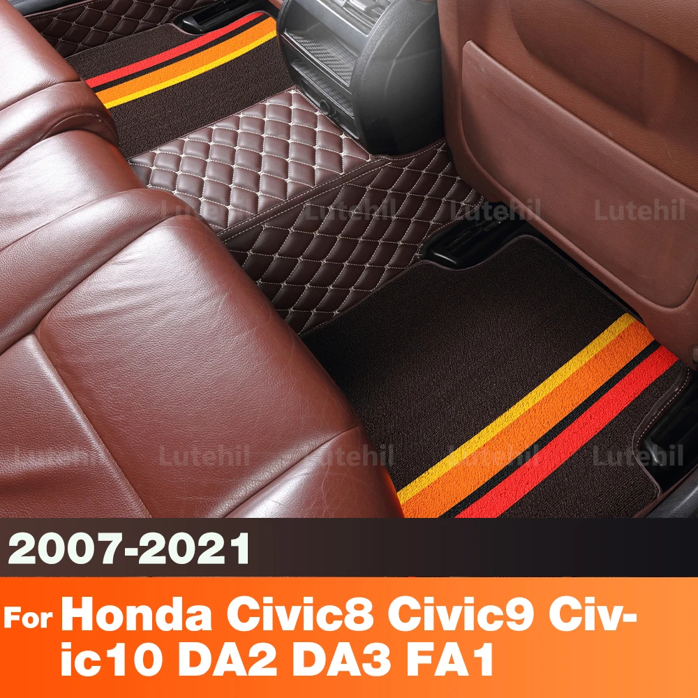 For Honda Civic8 DA2 Civic9 DA3 Civic10 FA1 2007-2021 Custom Car Floor Mat Automobile Carpet Interior Accessories Protective
For Honda Civic8 DA2 Civic9 DA3 Civic10 FA1 2007-2021 Custom Car Floor Mat Automobile Carpet Interior Accessories Protective