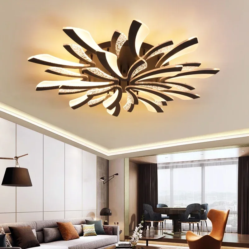 Modern LED ceiling chandelier lights for living room bedroom Dining Study Room White Black Body AC90-260V Chandeliers Fixtures
Modern LED ceiling chandelier lights for living room bedroom Dining Study Room White Black Body AC90-260V Chandeliers Fixtures