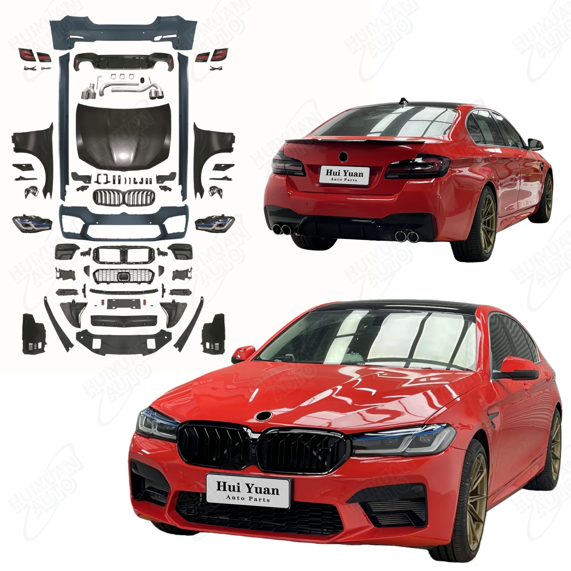 Top Rank Auto Car Bumpers Bonnet Hood Fender Led Headlight Tail Light for 5 Series F10 F18 2011-2017 to F90 LCI M5 Style
Top Rank Auto Car Bumpers Bonnet Hood Fender Led Headlight Tail Light for 5 Series F10 F18 2011-2017 to F90 LCI M5 Style