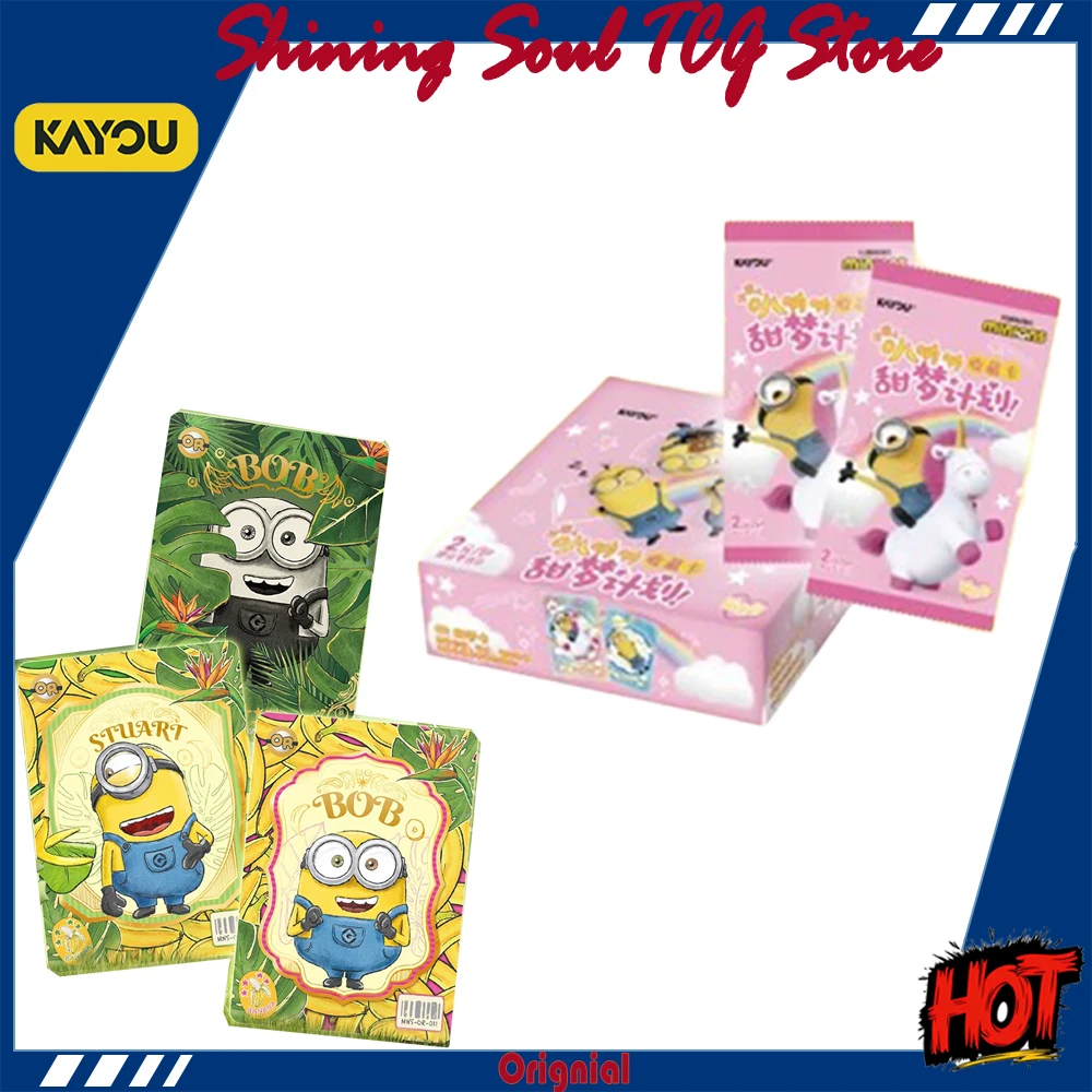 Genuine KAYOU Minions Cute Master Pack Sweet Dream Plan Banana Collectible Cards Anime Booster Pack Exquisite Gift Original Box
Genuine KAYOU Minions Cute Master Pack Sweet Dream Plan Banana Collectible Cards Anime Booster Pack Exquisite Gift Original Box