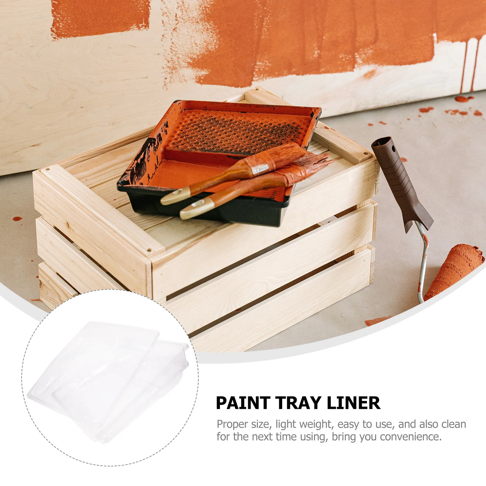 4Pcs Clear Paint Tray Liners Reusable Non-Deformable with Close-Fit Design for Long-Lasting Use 9 Inches Painting Tools
4Pcs Clear Paint Tray Liners Reusable Non-Deformable with Close-Fit Design for Long-Lasting Use 9 Inches Painting Tools