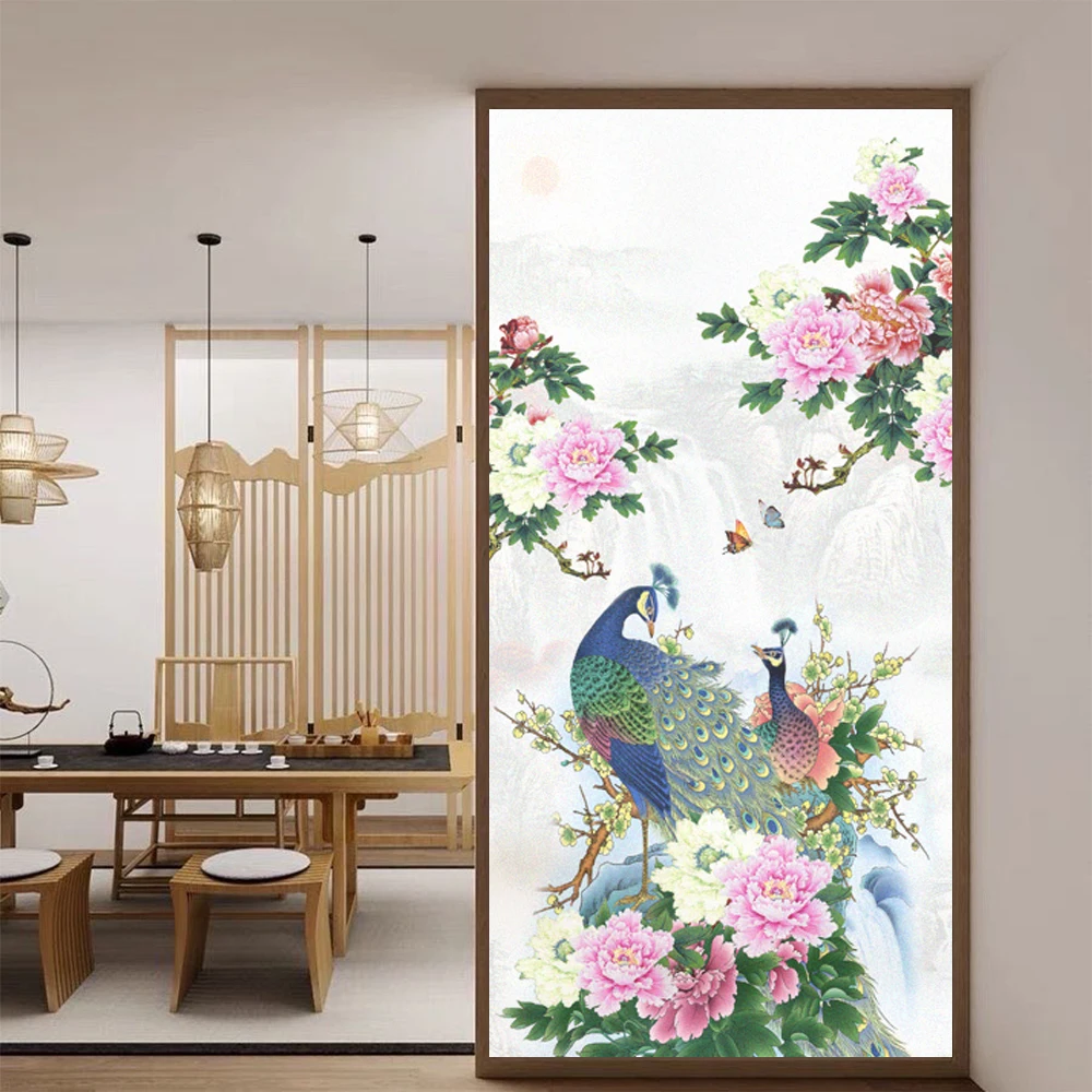 Anti UV Glue-free Static Cling Privacy Glass Window Frosted Sticker Peacock and Flower Pattern Glass Door Window Decorative Film
Anti UV Glue-free Static Cling Privacy Glass Window Frosted Sticker Peacock and Flower Pattern Glass Door Window Decorative Film