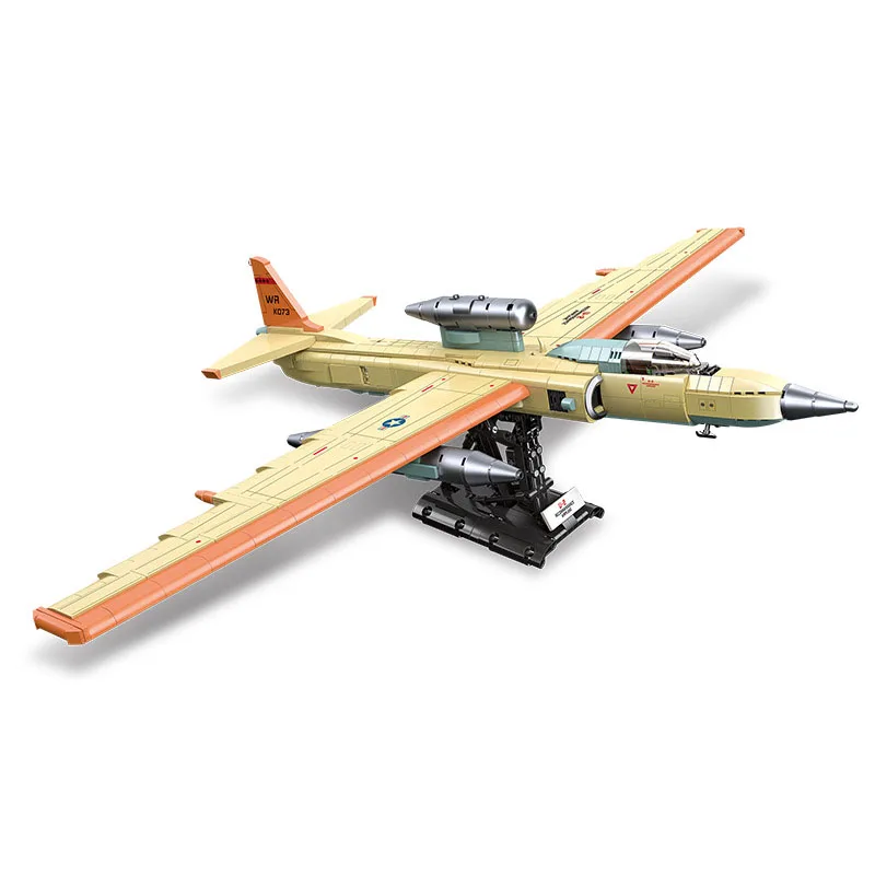 Military U-2 Reconnaissance Airplane Dragon Lady Block DIY US Plane with Base Building Brick Toy For Boys
Military U-2 Reconnaissance Airplane Dragon Lady Block DIY US Plane with Base Building Brick Toy For Boys