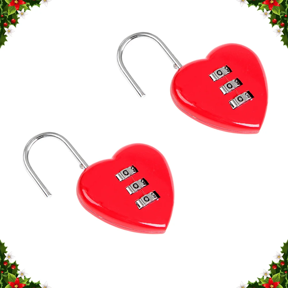 2 PCS Padlock Padlocks Cable Combination Suitcases Password Heart Shape Code Luggage with Key
2 PCS Padlock Padlocks Cable Combination Suitcases Password Heart Shape Code Luggage with Key