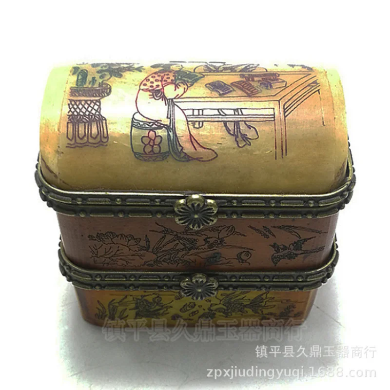 Antique Miscellaneous Antique Small Jewelry Box Three-Layer Painted Box Home Office Collection Small Ornaments Wholesale
Antique Miscellaneous Antique Small Jewelry Box Three-Layer Painted Box Home Office Collection Small Ornaments Wholesale
