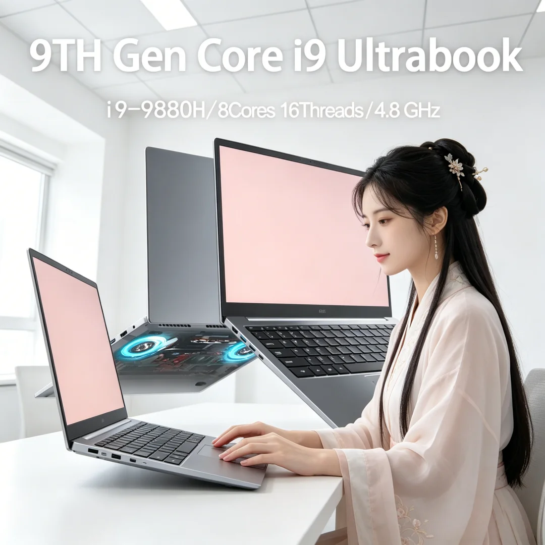 Sleek 15.6 Inch Laptop Intel Core I9-12900H/i9-10885H Windows 11 Pro 2DDR4 2M.2 SSD Ultrabook Computer Fingerprint Unlock WIFI5
Sleek 15.6 Inch Laptop Intel Core I9-12900H/i9-10885H Windows 11 Pro 2DDR4 2M.2 SSD Ultrabook Computer Fingerprint Unlock WIFI5