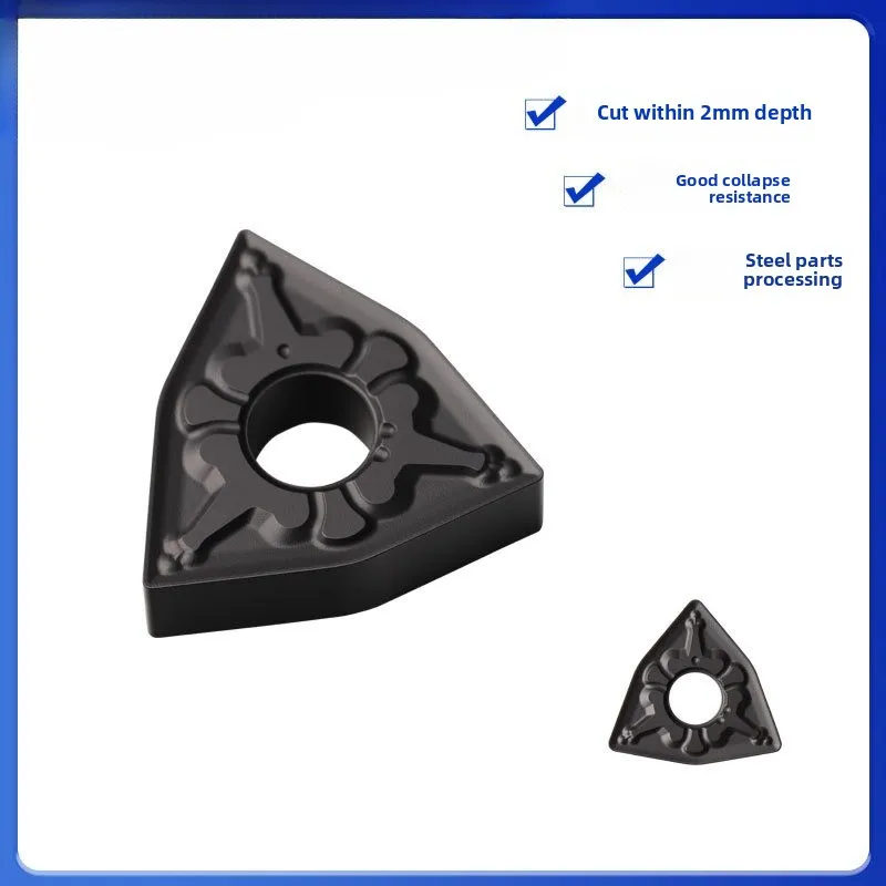 WNMG080412-WM Carbide Turning Insert for Steel Roughing High Durability CNC Lathe Tool 1 box (10 tablets)
WNMG080412-WM Carbide Turning Insert for Steel Roughing High Durability CNC Lathe Tool 1 box (10 tablets)