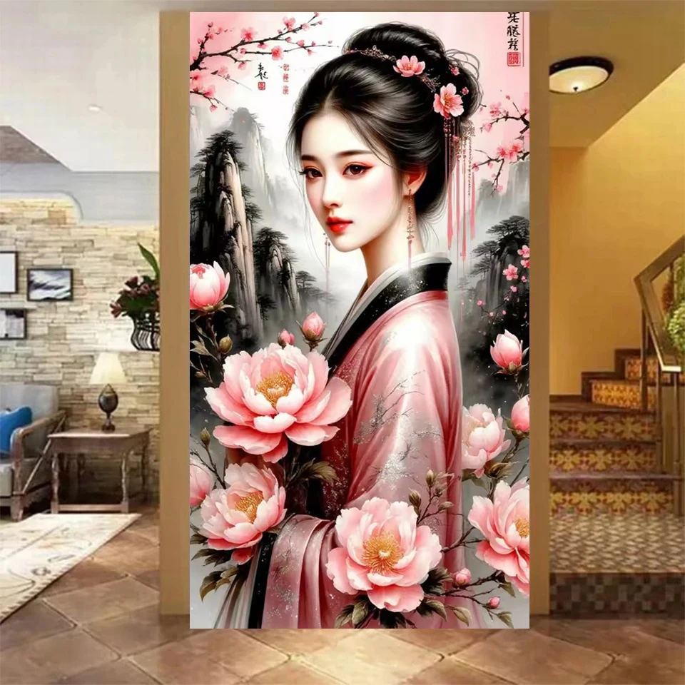 5D Diy Girl Diamond Painting Chinese Style Woman Classical Landscape Embroidery Geisha Waterfall Mosaic Rhinestone Home Decor
5D Diy Girl Diamond Painting Chinese Style Woman Classical Landscape Embroidery Geisha Waterfall Mosaic Rhinestone Home Decor