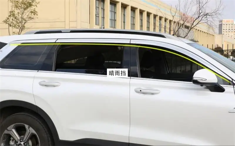 For Hyundai Santa Fe Santafe 2019-2021 Car 4pcs ABS chrome Side Window Vent Visor Sun Rain Deflector Guard Shelters Cover Trim
For Hyundai Santa Fe Santafe 2019-2021 Car 4pcs ABS chrome Side Window Vent Visor Sun Rain Deflector Guard Shelters Cover Trim