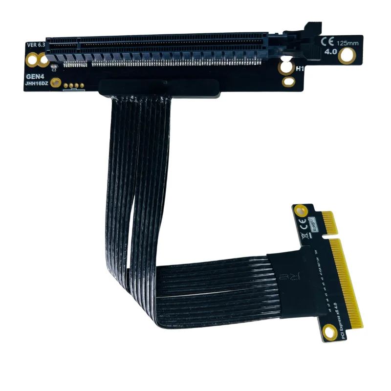 Высокопроизводительный кабель PCIE 4,0 X8-X16 посеребренный кабель Gen4 с скоростью передачи 16 Гбит/с и обратным углом 270 градусов
Высокопроизводительный кабель PCIE 4,0 X8-X16 посеребренный кабель Gen4 с скоростью передачи 16 Гбит/с и обратным углом 270 градусов