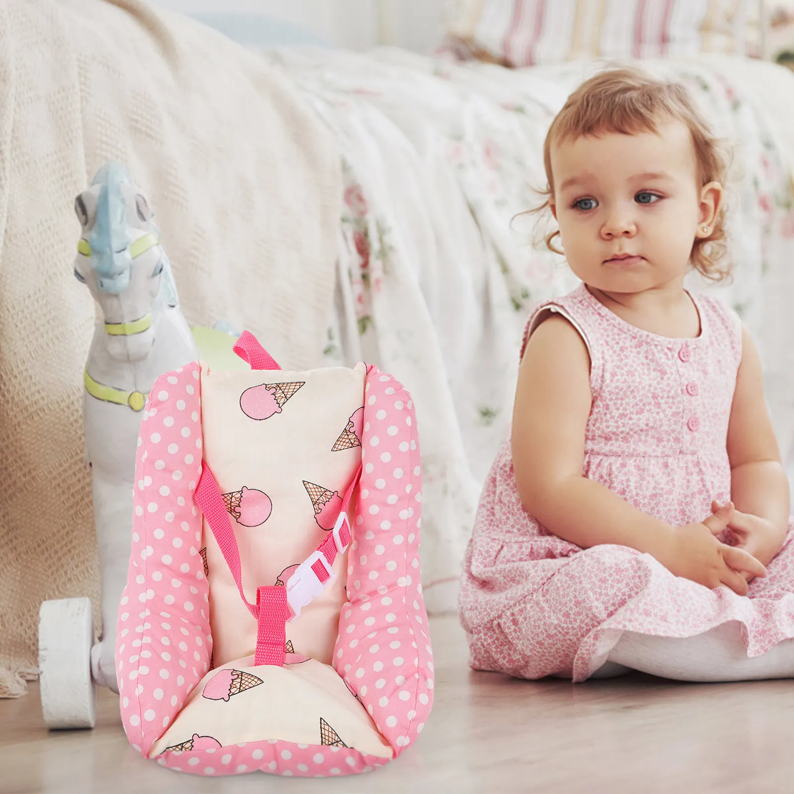 Exquisite Miniature Safety Seat for Soft Cloth Design Pretend Play Baby Care Seat Home Outdoor Travel Use Decor Supply
Exquisite Miniature Safety Seat for Soft Cloth Design Pretend Play Baby Care Seat Home Outdoor Travel Use Decor Supply