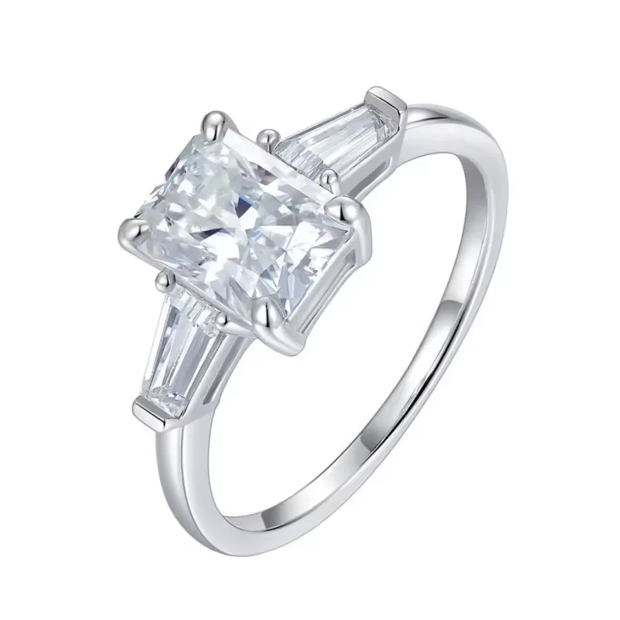 Classic 14K gold Lab grown VVS Radiant cut shape diamond white gold color jewelry ring for women
Classic 14K gold Lab grown VVS Radiant cut shape diamond white gold color jewelry ring for women