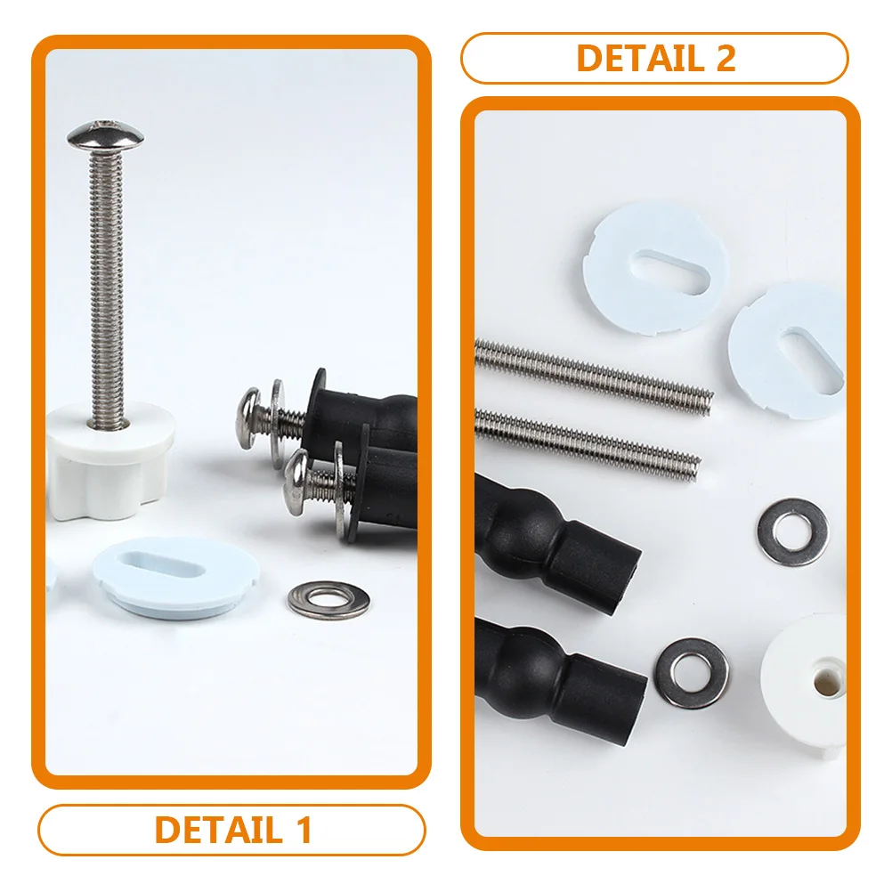 Toilet Seat Bolts POM Stainless Steel Single Ball Bidet Tank Screws Water Plastic Seats Versatile Durable Multiple
Toilet Seat Bolts POM Stainless Steel Single Ball Bidet Tank Screws Water Plastic Seats Versatile Durable Multiple
