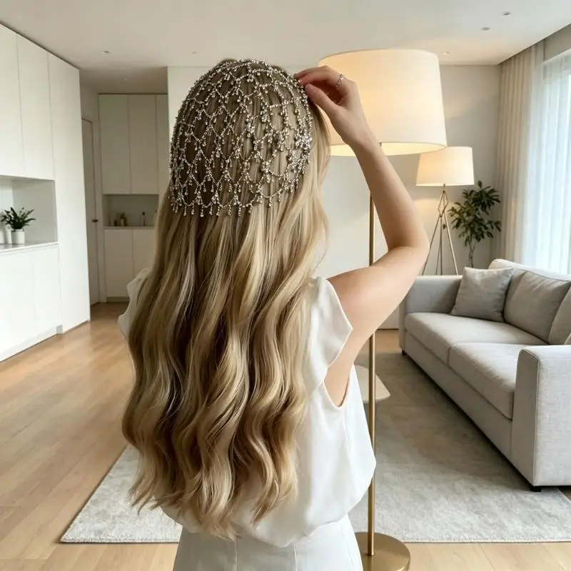 Elegant Hair Chain Headband Decorative Hair Ornament With Dazzling Rhinestones
Elegant Hair Chain Headband Decorative Hair Ornament With Dazzling Rhinestones