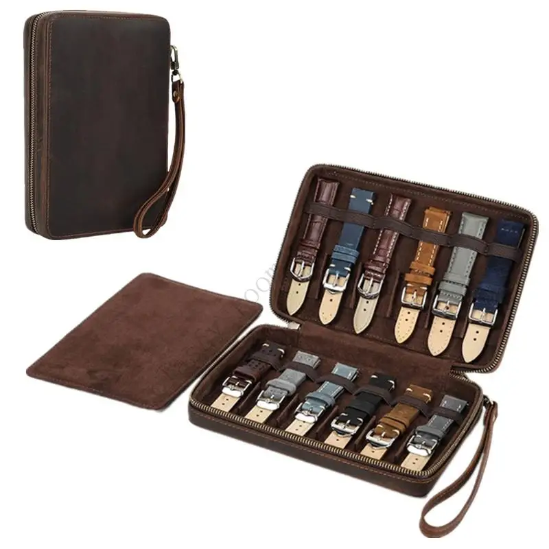Portable Travel PU Leather Watch Bands Storage Bag Universal Zipper Watch Wrist Organizer Bag Holds 12 Watch Straps Storage Case
Portable Travel PU Leather Watch Bands Storage Bag Universal Zipper Watch Wrist Organizer Bag Holds 12 Watch Straps Storage Case
