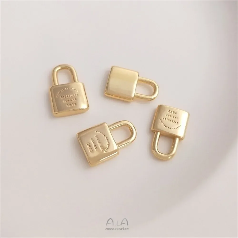 14K Gold Package Fashion Letter Lock Pendant Handmade DIY Chain Necklace Bracelet Pendant Initial Jewelry Pendant K182
14K Gold Package Fashion Letter Lock Pendant Handmade DIY Chain Necklace Bracelet Pendant Initial Jewelry Pendant K182
