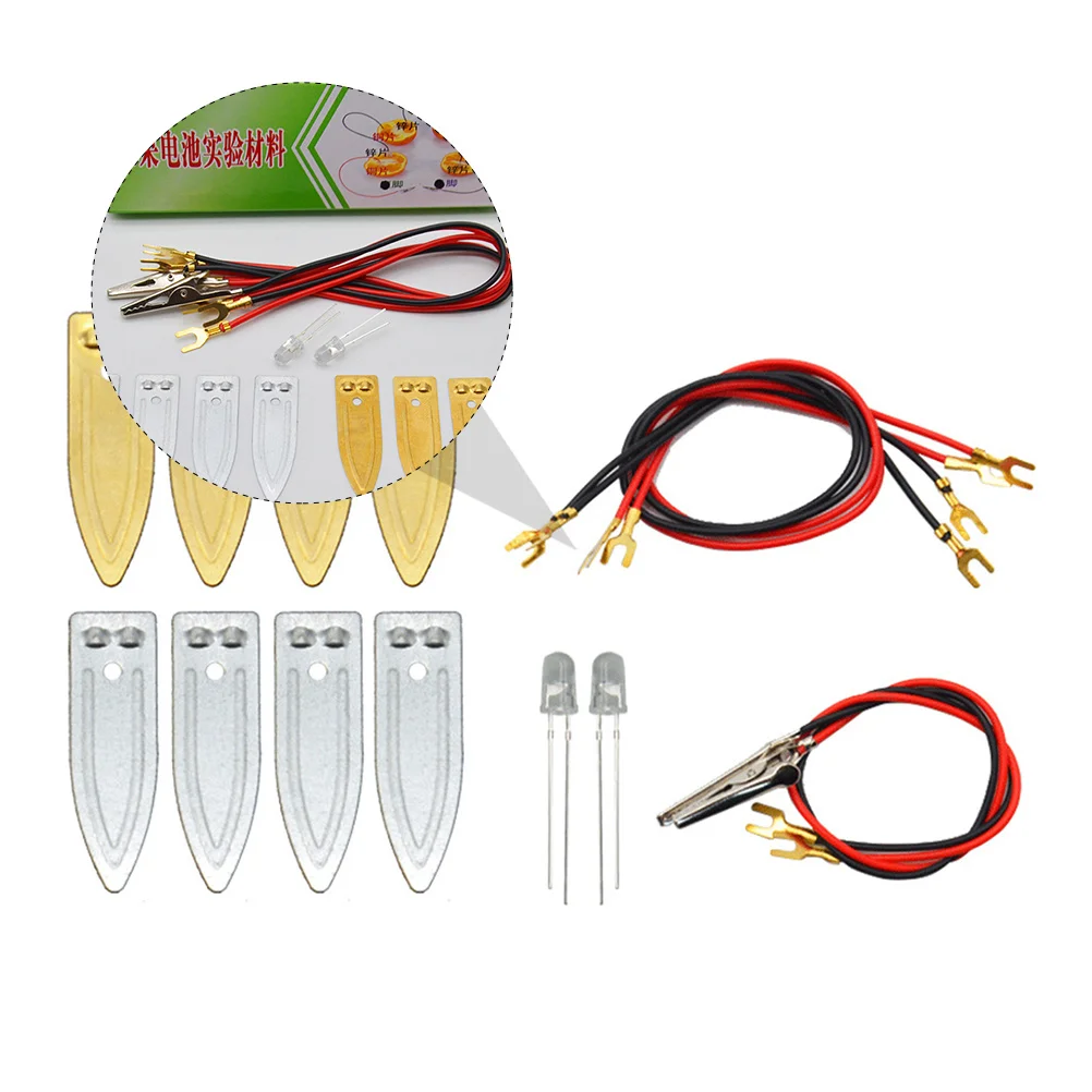 2 Sets Diy Fruit Experiment Materials Zinc Copper Strips Science Classroom Stem Kit
2 Sets Diy Fruit Experiment Materials Zinc Copper Strips Science Classroom Stem Kit