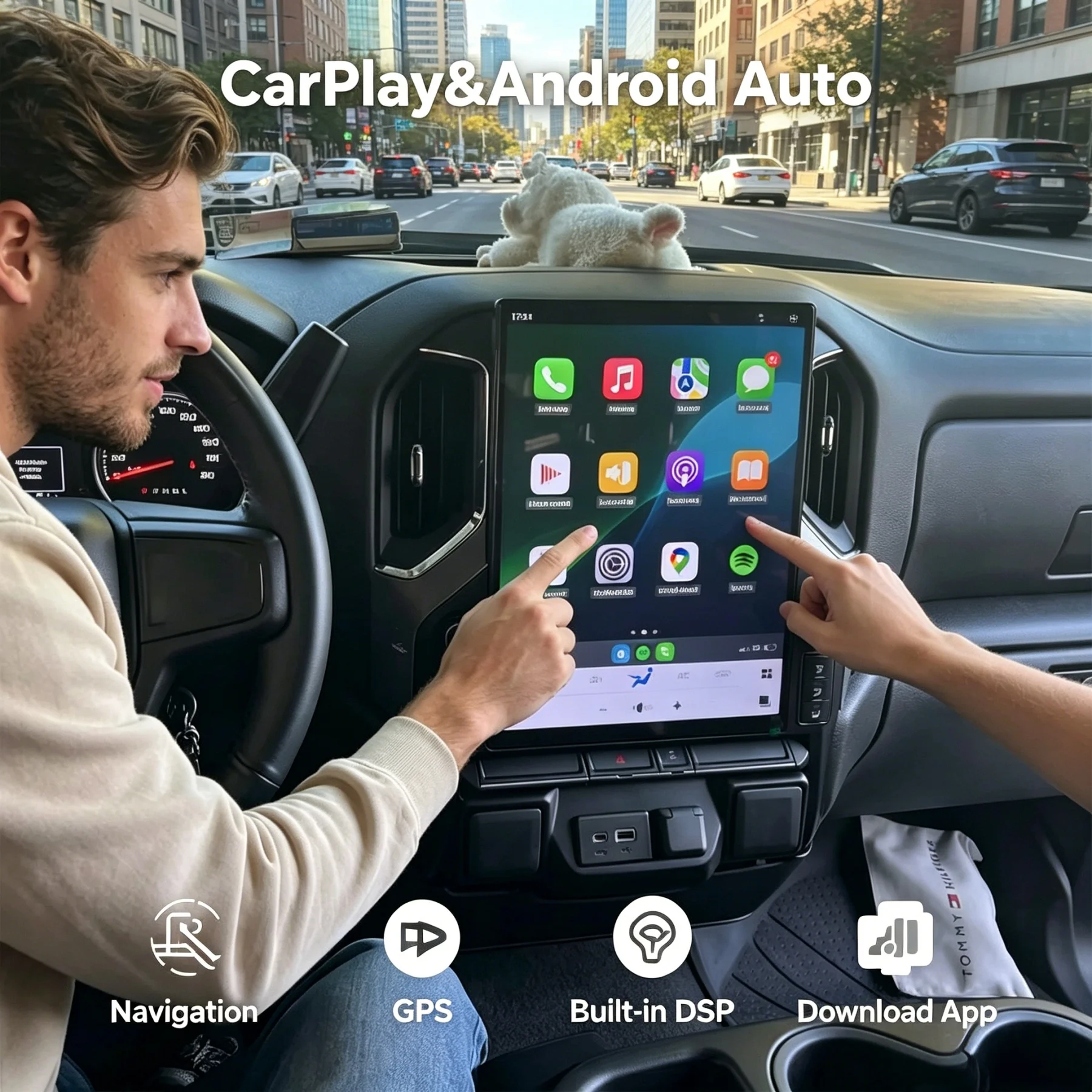 16.2 INCH Android Carplay Car Radio For GMC Sierra Chevrolet Silverado 2019-2023 Stereo GPS Navigation Multimedia DSP Head Unit
16.2 INCH Android Carplay Car Radio For GMC Sierra Chevrolet Silverado 2019-2023 Stereo GPS Navigation Multimedia DSP Head Unit