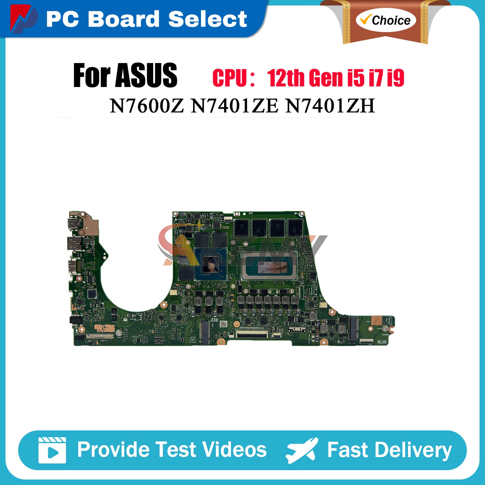 N7401ZC Laptop Motherboard For ASUS Vivobook N7401ZH N7401ZE N7600Z K6400Z K6500Z N7401Z Mainboard With 12th Gen i5 i7 i9 fast
N7401ZC Laptop Motherboard For ASUS Vivobook N7401ZH N7401ZE N7600Z K6400Z K6500Z N7401Z Mainboard With 12th Gen i5 i7 i9 fast
