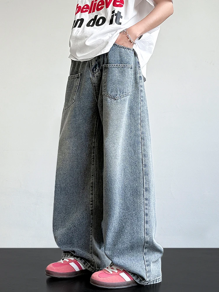 American Retro Waed Wide Leg Men's Jeans Casual Loose Straight Casual Pants Spring Summer Design Sense AEDK mid Waist Long ...
American Retro Waed Wide Leg Men's Jeans Casual Loose Straight Casual Pants Spring Summer Design Sense AEDK mid Waist Long ...