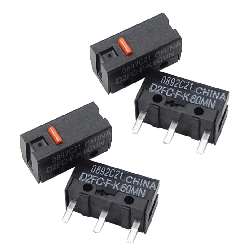 4Pcs Original Mouse Micro Switch D2FC-F-K (60M Clicks ) 0.74N Mouse Microswitch Set Red Dot 3Pins
4Pcs Original Mouse Micro Switch D2FC-F-K (60M Clicks ) 0.74N Mouse Microswitch Set Red Dot 3Pins