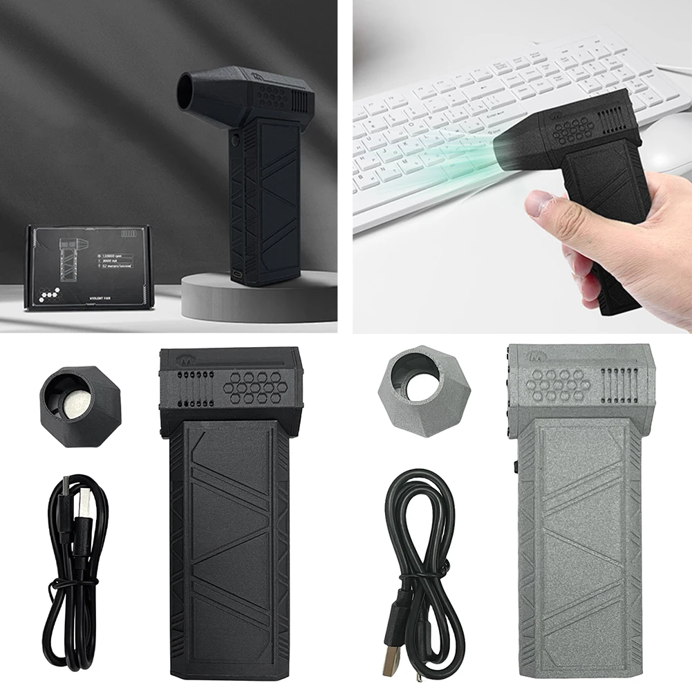 130000 RPM Mini Turbo Jet Fan 52m/s Brushless Motor Turbo Violent Fan Rechargeable Industrial Duct Fan for Computer Keyboard/Car
130000 RPM Mini Turbo Jet Fan 52m/s Brushless Motor Turbo Violent Fan Rechargeable Industrial Duct Fan for Computer Keyboard/Car
