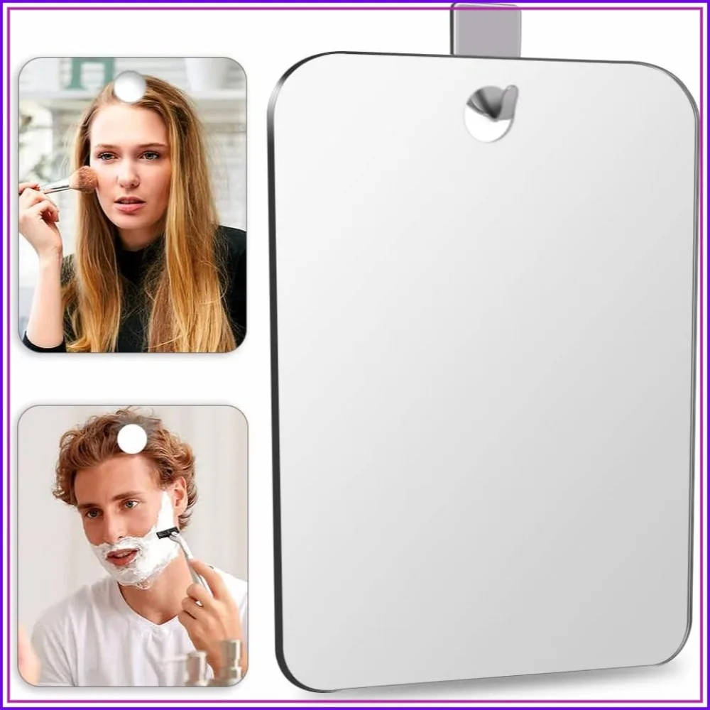 Shatterproof Fogless Shower Mirror 2 Pack 10.7x8 inch 43% Larger, Unbreakable Plexiglass, Bathroom Wall Hanging & Portable Handheld
Shatterproof Fogless Shower Mirror 2 Pack 10.7x8 inch 43% Larger, Unbreakable Plexiglass, Bathroom Wall Hanging & Portable Handheld