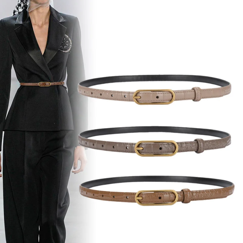 100% genuine real leather Leather cow thin belt women's simple decorative sweater dress Jeans Belt crocodile
100% genuine real leather Leather cow thin belt women's simple decorative sweater dress Jeans Belt crocodile