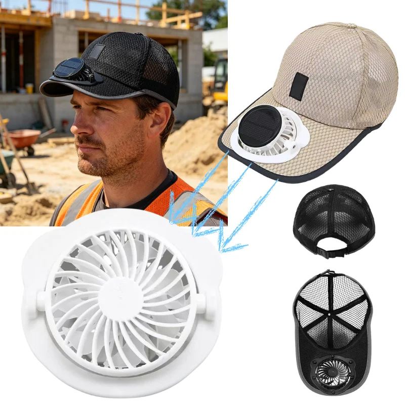 USB Rechargeable Solar Fan Hat For Outdoor Work And Sports Summer Breathable Mesh Cap With Solar Cooling Fan For Hot Weather
USB Rechargeable Solar Fan Hat For Outdoor Work And Sports Summer Breathable Mesh Cap With Solar Cooling Fan For Hot Weather