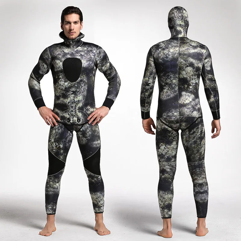 3/5MM Neoprene Wetsuit High Quality Split Two-piece Thickened Zipper Camo Wetsuit Professional Spear Fishing Deep Diving Suit
3/5MM Neoprene Wetsuit High Quality Split Two-piece Thickened Zipper Camo Wetsuit Professional Spear Fishing Deep Diving Suit