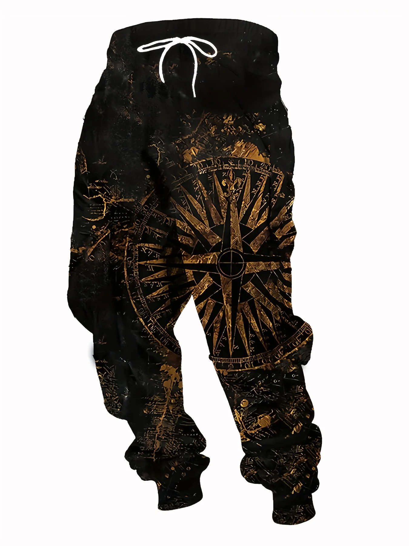 Men's Fashion Casual Jogging Pants Digital Printing Gold Vintage Compass and Map Texture Design Art Street Style Drawstring
Men's Fashion Casual Jogging Pants Digital Printing Gold Vintage Compass and Map Texture Design Art Street Style Drawstring