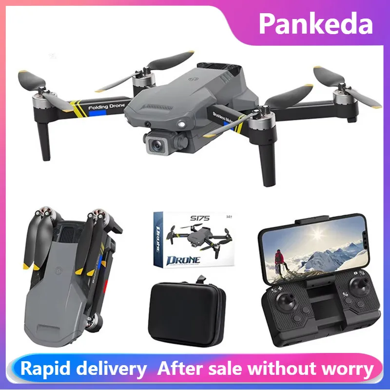 S175 Brushless Motor RC Drone Intelligent Avoid Obstacle WiFi FPV 4K Dual HD Cameras Altitude Hold Foldable RC Quadcopter gift
S175 Brushless Motor RC Drone Intelligent Avoid Obstacle WiFi FPV 4K Dual HD Cameras Altitude Hold Foldable RC Quadcopter gift