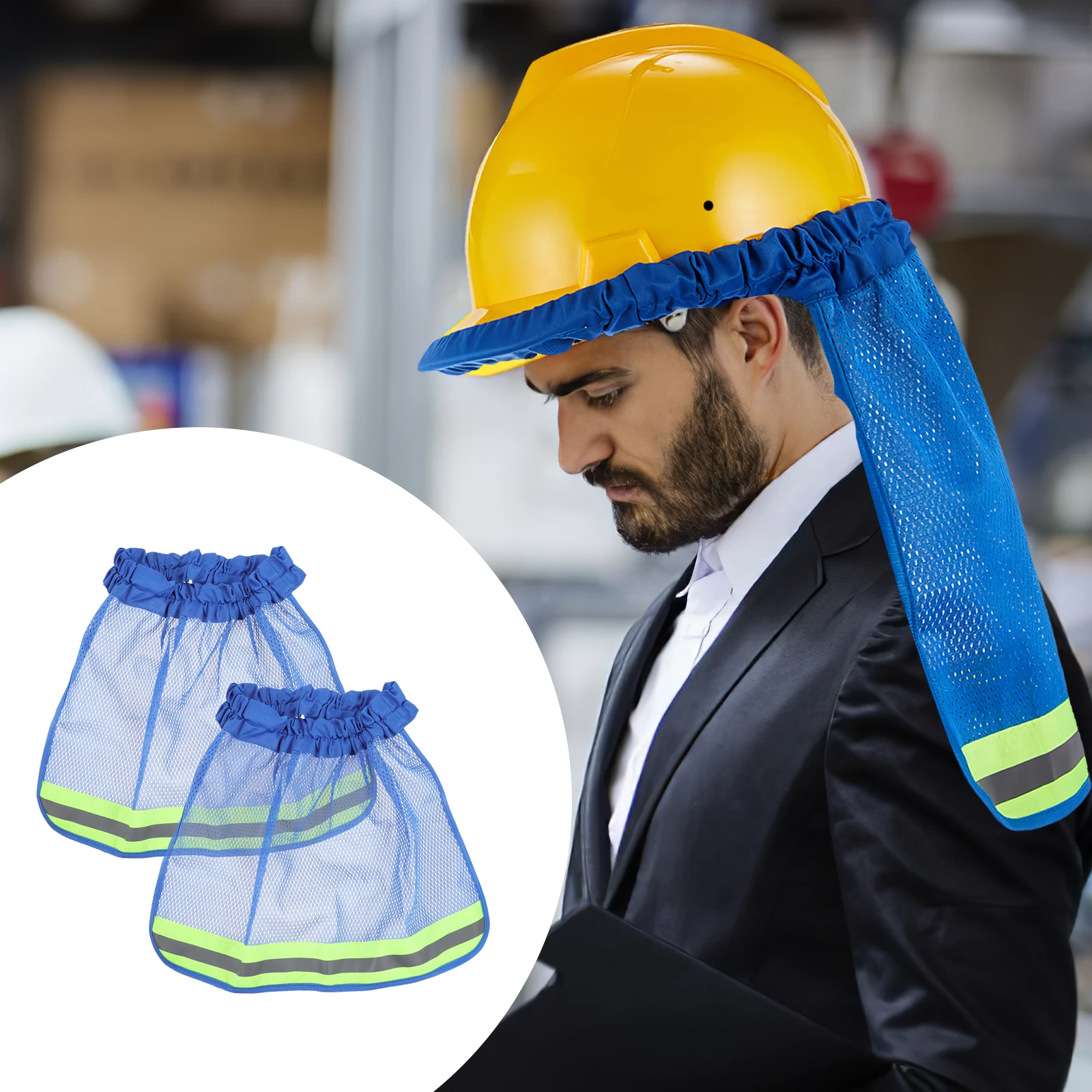 2pcs Construction Hat Sun Shade Neck Protector Hat Visor Brim Shade For Outdoor Safety Accessories Lightweight Durable 
2pcs Construction Hat Sun Shade Neck Protector Hat Visor Brim Shade For Outdoor Safety Accessories Lightweight Durable