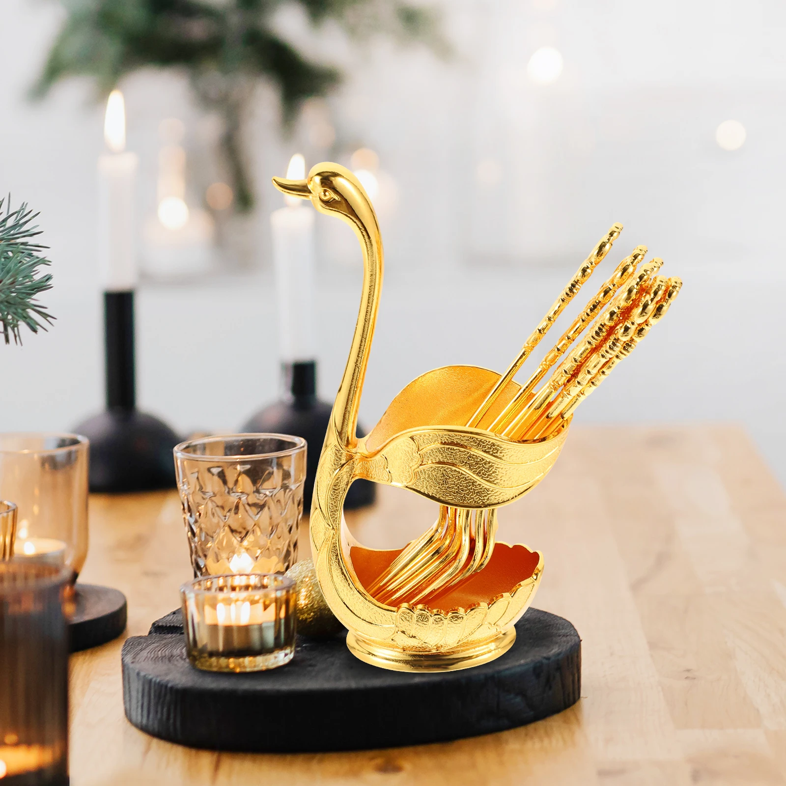 Metal Swan Fork Spoon Set Smooth Surface Easy Clean Creative Design Kitchen Fruit Alloy Coffee Holder Dessert Ice Cream Fork St
Metal Swan Fork Spoon Set Smooth Surface Easy Clean Creative Design Kitchen Fruit Alloy Coffee Holder Dessert Ice Cream Fork St