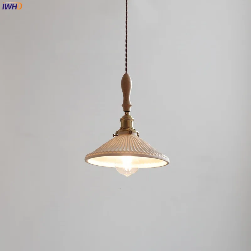 IWHD Copper Ceramic LED Pendant Lamp Wood Handle Home Indoor Decor Simple Modern Hanging Light Kitchen Dinning Living Room
IWHD Copper Ceramic LED Pendant Lamp Wood Handle Home Indoor Decor Simple Modern Hanging Light Kitchen Dinning Living Room