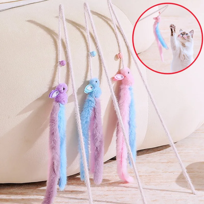 Cat Toys Plush Tassel Cats Teaser Stick Wool Rabbit Cat Toys Interactive Cute Sticks Cats Toy with Bell Kitten Toy Pet Supplies
Cat Toys Plush Tassel Cats Teaser Stick Wool Rabbit Cat Toys Interactive Cute Sticks Cats Toy with Bell Kitten Toy Pet Supplies