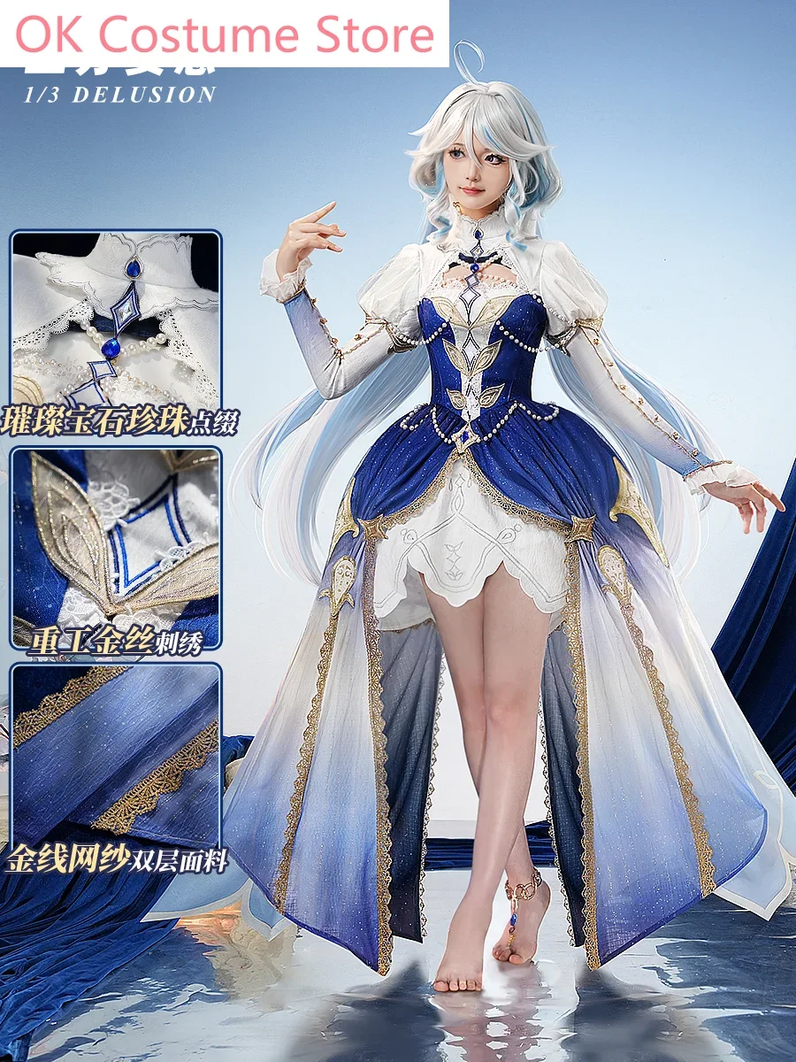 Three Point Delusion Genshin Impact Furina Dress Cosplay Costume Cos Game Anime Party Uniform Hallowen Play Role Clothes
Three Point Delusion Genshin Impact Furina Dress Cosplay Costume Cos Game Anime Party Uniform Hallowen Play Role Clothes