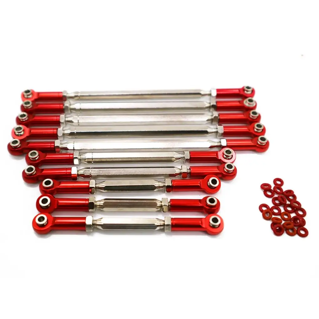 RCGOFOLLOW Aluminum Alloy Steering Link Rod Set RC Upgrade Part Rc Steering Link Rod Set For 1/10 TRAX-4 RC Car Part
RCGOFOLLOW Aluminum Alloy Steering Link Rod Set RC Upgrade Part Rc Steering Link Rod Set For 1/10 TRAX-4 RC Car Part