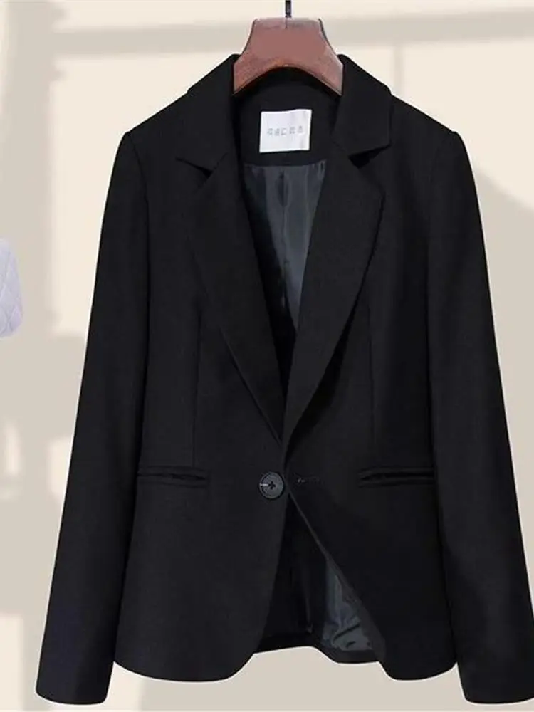 Bla Slim Fit Profional Suiting Jaet Korean Sle ort Length Long Sve Women's Busin Casual Faion
Bla Slim Fit Profional Suiting Jaet Korean Sle ort Length Long Sve Women's Busin Casual Faion