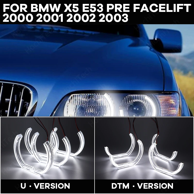 Белый дневной свет Cut Style DRL DTM U Shape Light Crystal Angel eyes DTM Style Для BMW X5 E53 Предварительно подтяжка 2000 2001 2002 2003
Белый дневной свет Cut Style DRL DTM U Shape Light Crystal Angel eyes DTM Style Для BMW X5 E53 Предварительно подтяжка 2000 2001 2002 2003