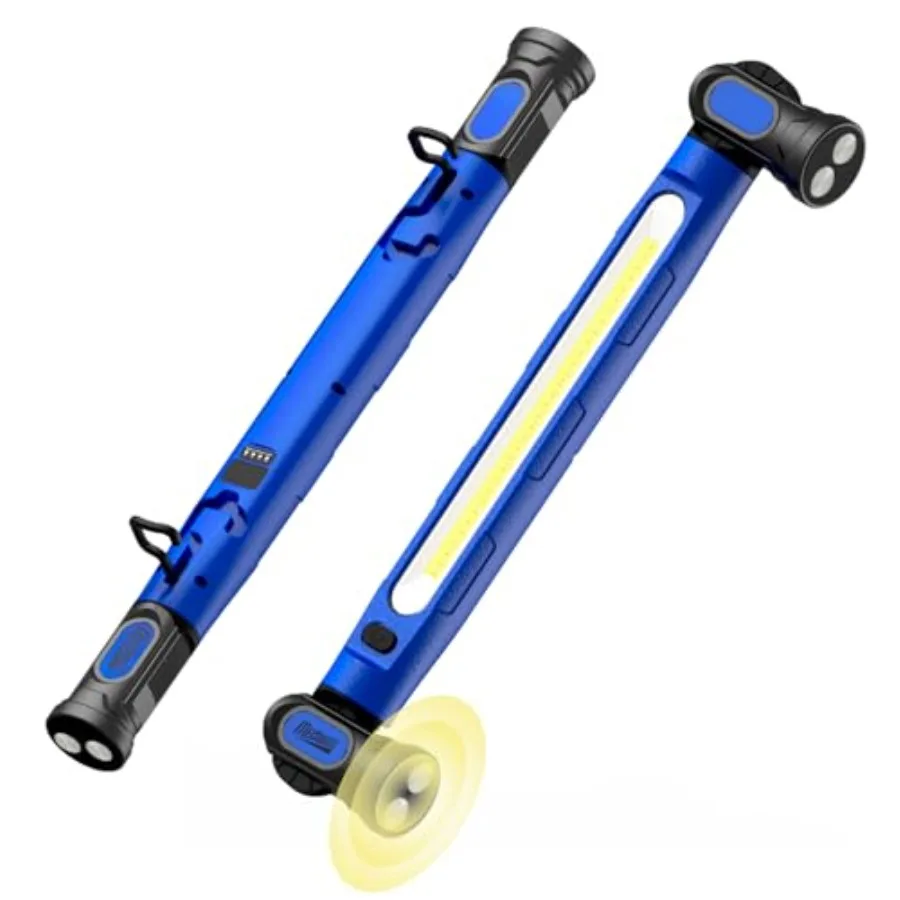 Magnetic Work Light, 3000LM LED Magnetic Light Bar with Hooks, 5200mAh Cordless Rechargeable Hood Light for Mechanic/Car Repair
Magnetic Work Light, 3000LM LED Magnetic Light Bar with Hooks, 5200mAh Cordless Rechargeable Hood Light for Mechanic/Car Repair
