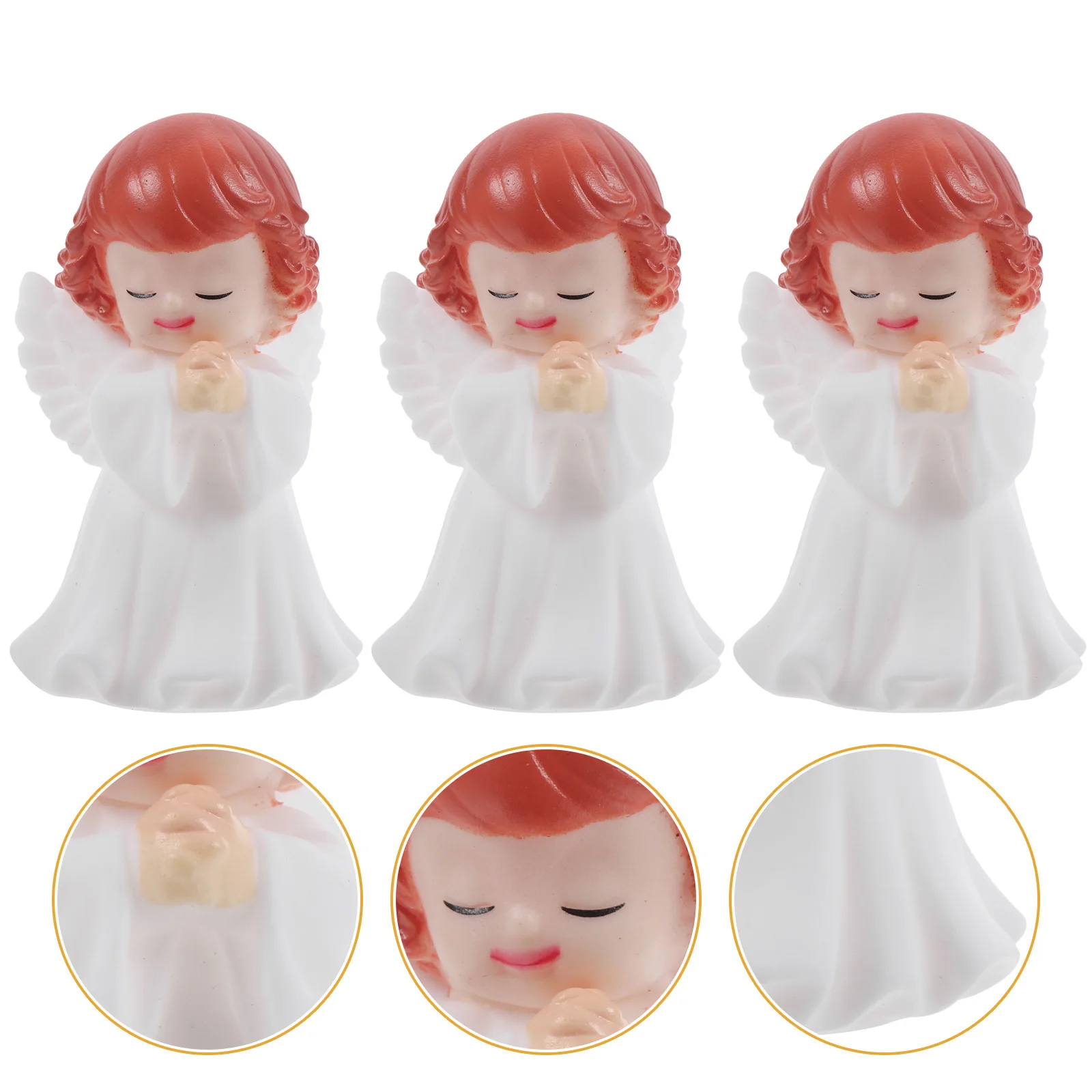 3 pcs Angels Vinyl Figurines Cake Decoration Birthday Party Miniature Sculpture Desktop Car Ornament Home Office Decor Accessory 
3 pcs Angels Vinyl Figurines Cake Decoration Birthday Party Miniature Sculpture Desktop Car Ornament Home Office Decor Accessory