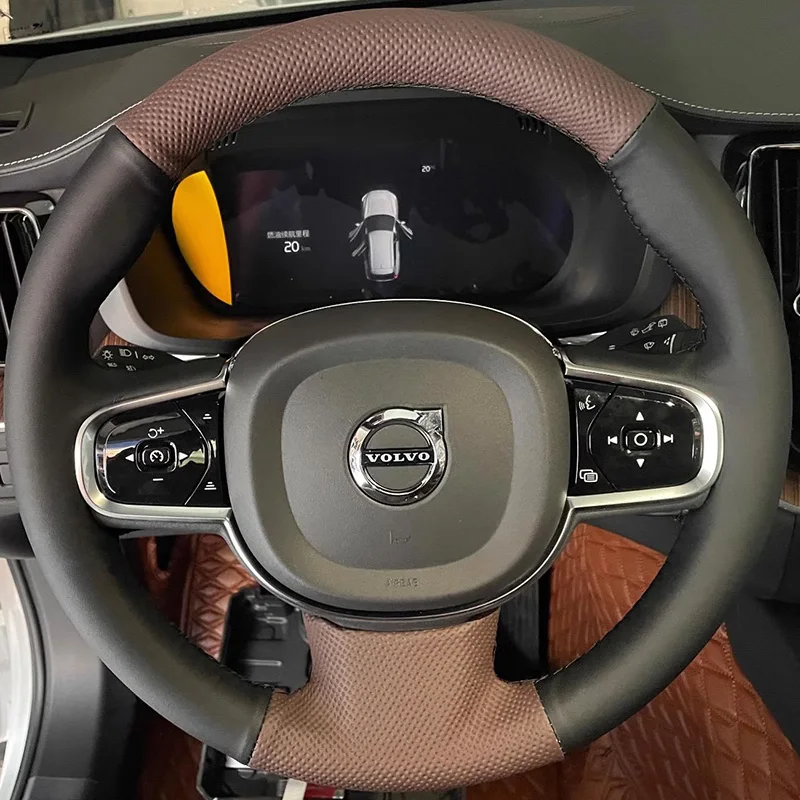 For Volvo 2020-2024 S60 Hand Sewn Needle Thread Car Steering Wheel Cover Car Accessories Genuine Leather Comfortable Durable
For Volvo 2020-2024 S60 Hand Sewn Needle Thread Car Steering Wheel Cover Car Accessories Genuine Leather Comfortable Durable