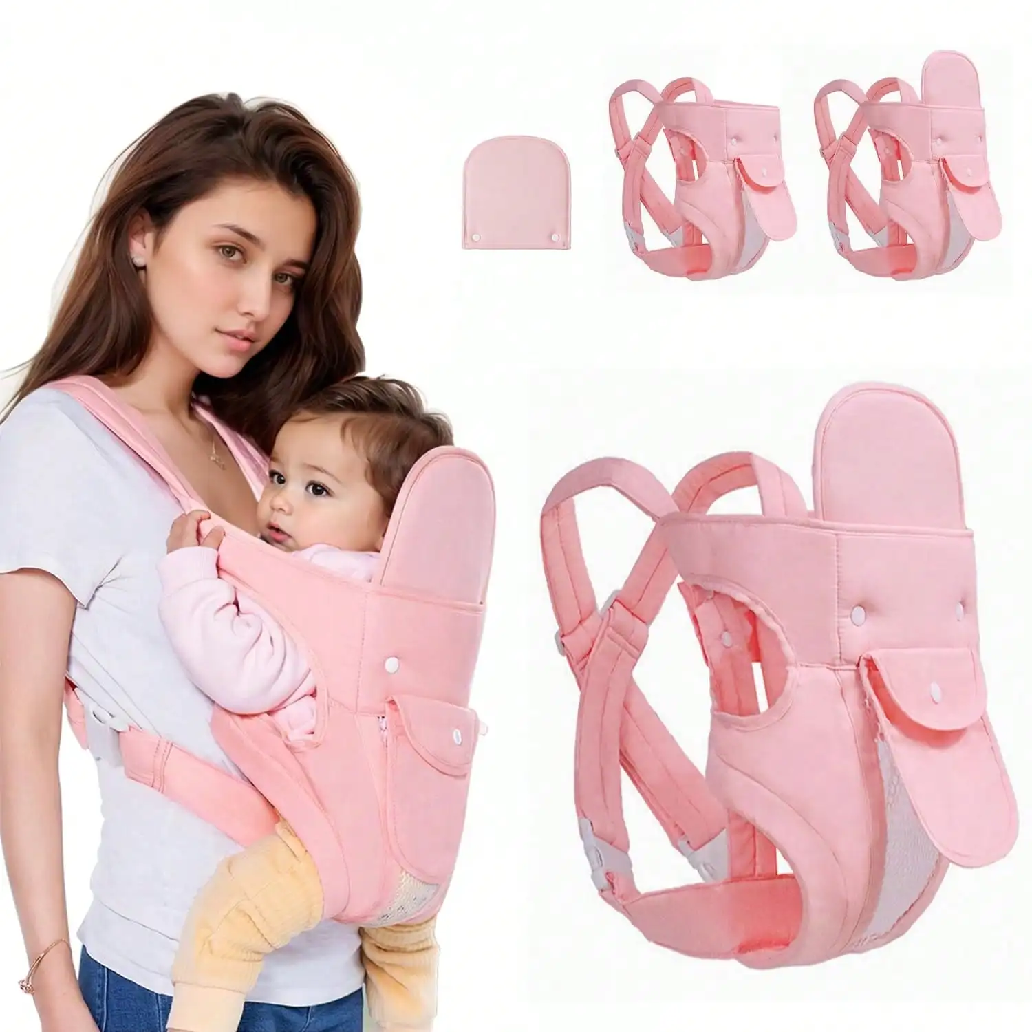 0-24 Months Baby Carrier with Adjustable Shoulder Strap Ergonomic Newborn Carrier with Breathable Mesh Fabric Carrier
0-24 Months Baby Carrier with Adjustable Shoulder Strap Ergonomic Newborn Carrier with Breathable Mesh Fabric Carrier