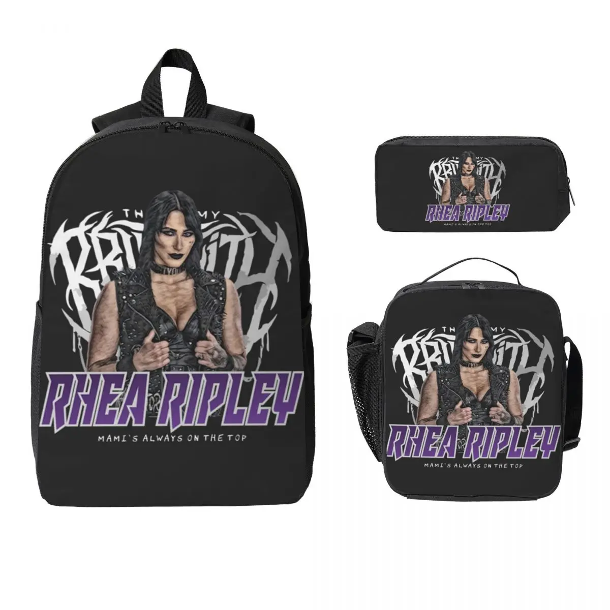 Rhea Ripley Mami's On Top Backpack Student Boys Girls BookBag School Bag Shoulder Bags 3ps Insulated Lunch Bag Pencil Case
Rhea Ripley Mami's On Top Backpack Student Boys Girls BookBag School Bag Shoulder Bags 3ps Insulated Lunch Bag Pencil Case