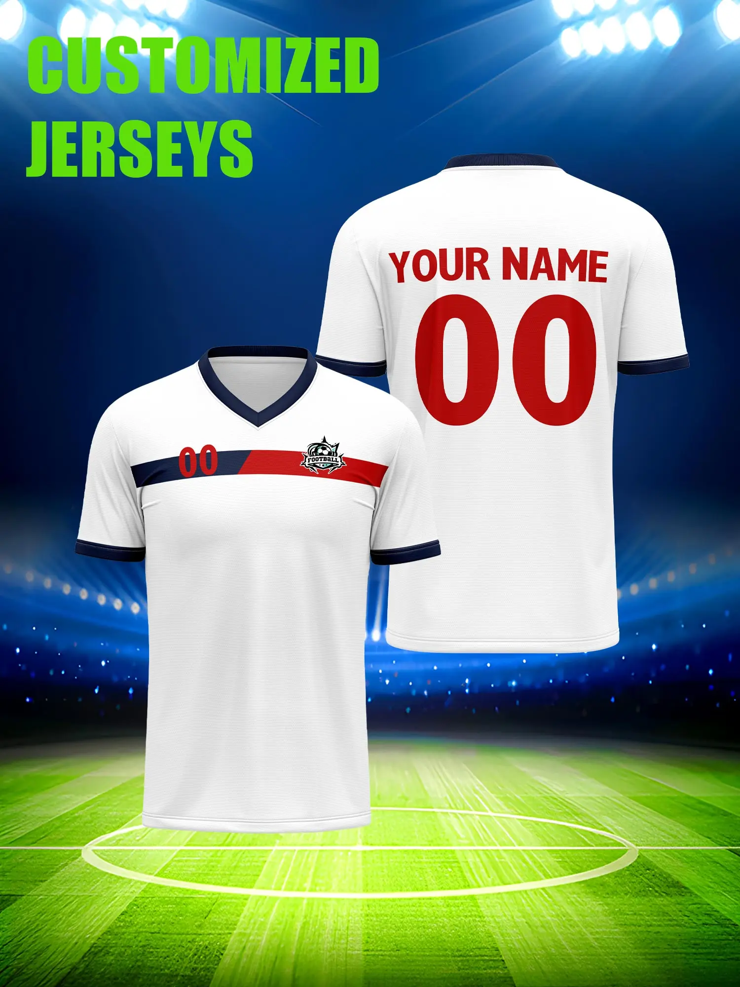 Custom Soccer Jersey With Custom Image, Number And Name, tournament league championship contest uniform
Custom Soccer Jersey With Custom Image, Number And Name, tournament league championship contest uniform